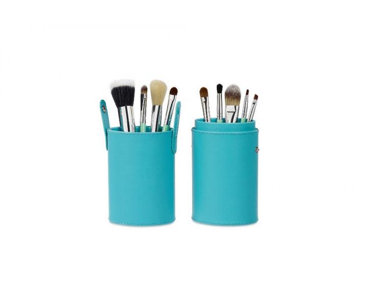 Ov�lne zelen� p�zdro s 9 �tetci na make-up, Sibel