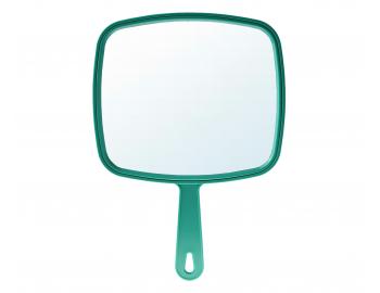 Zrkadlo s rukoväťou Bellazi - 23 x 32 cm, zelené