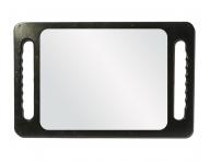 Barber zrkadlo s dvoma dradlami Reuzel Double Handled Mirror - ierne, 26x40 cm