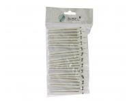 Klipsy do vlasov Sibel plast/hlink - 10 cm, biele, 12 ks