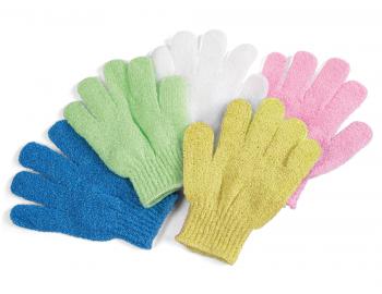 Kúpeľové exfoliačné rukavice Sibel Baleno - rôzne farby - 1 pár
