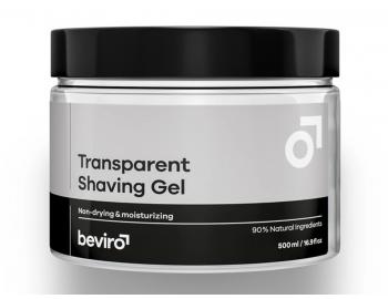 Priehľadný gél na holenie Beviro - 500 ml