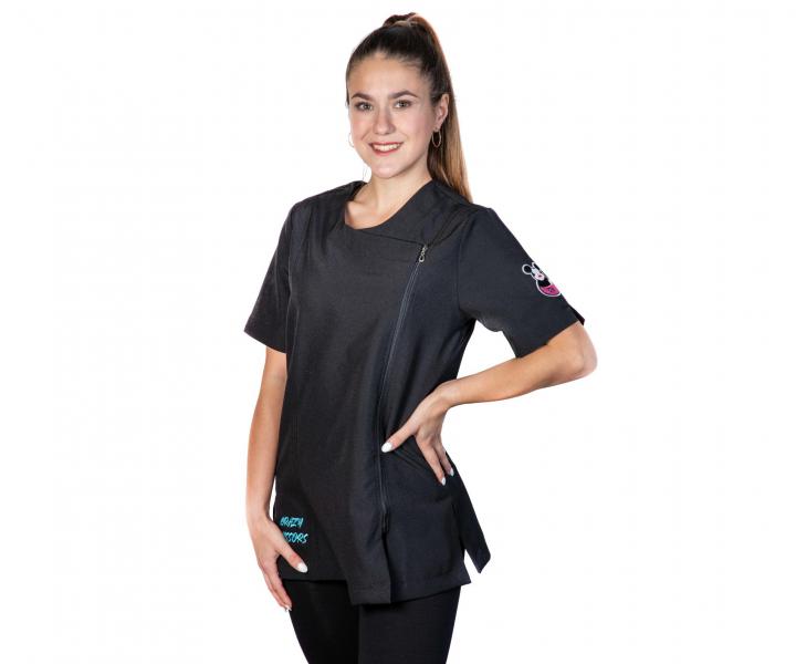 Kaderncka tunika na zips Crazy Scissors - ierna, XS