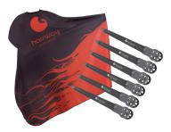 Kaderncka pltenka na strihanie Hairway - ierno-erven + karbnov klipsy do vlasov Hairway - 10 cm, ierne - 6 ks zadarmo