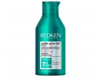 �amp�n pre hustotu a objem jemn�ch, z�ahnut�ch a norm�lnych vlasov Redken Acidic Grow Full System Shampoo - 300 ml