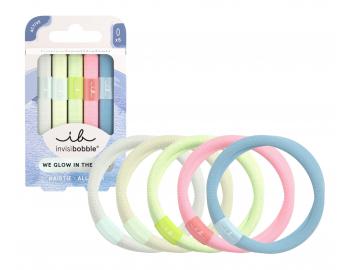 Gumi�ky do vlasov svietiace v tme Invisibobble Hair Tie Glow in the Dark - 5 ks
