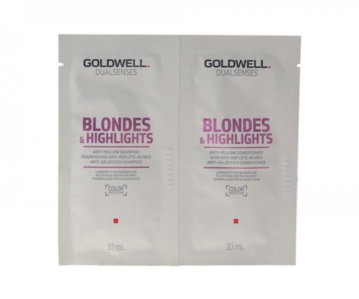 ampn a kondicionr pre blond vlasy Goldwell Blondes & Highlights - 2x10 ml