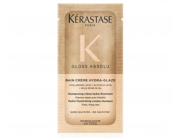 Hydrata�n� a rozjas�uj�ci �amp�n pre pevn� a krepovat� vlasy K�rastase Gloss Absolu Bain Cr�me Hydra-Glaze - 10 ml (bonus)