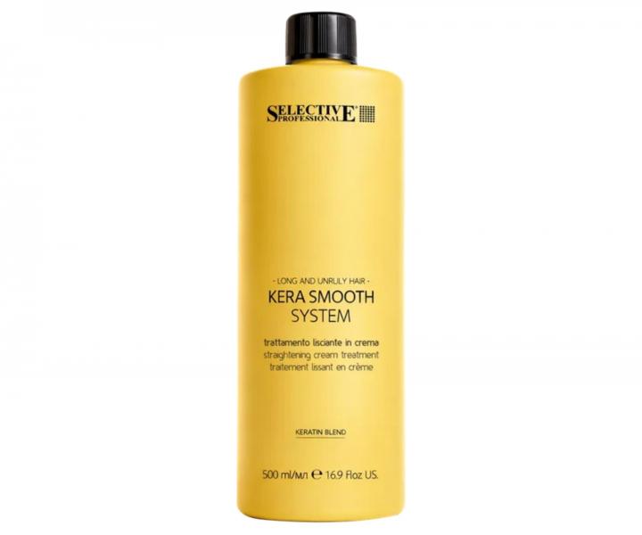 Vyhladzuj�ci kr�m pre dlh� a nepoddajn� vlasy Selective Professional Kera Smooth System Cream Treatment - 500 ml