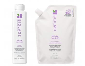 Hydrata�n� �amp�n pre such� vlasy Biolage Hydra Source Shampoo 400 ml + n�hradn� n�pl� 500 ml