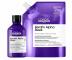 Rad pre uhladenie krepat�ch vlasov Lor�al Professionnel Serie Expert Keratin Alpha Sleek - �amp�n - 300 ml + n�hradn� n�pl� - 500 ml