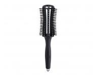 Okr�hla f�kacia kefa Olivia Garden Fingerbrush Round Large - 36 mm, �ierna