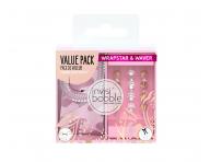 Sada pirlovej gumiky s maou a sponiek Invisibobble Wrapstar and Waver Sauvage Beauty