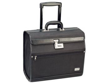 Kadernícky kufrík s teleskopickou rukoväťou Sibel Pilotrol - čierny