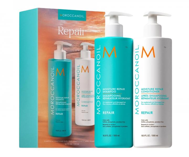 Dar�ekov� sada na regener�ciu po�koden�ch vlasov Moroccanoil Repair Duo - 2 x 500 ml