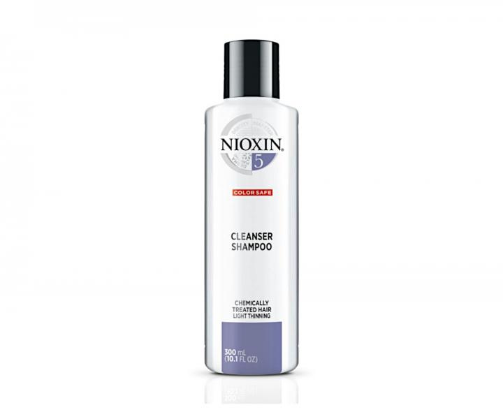 �amp�n pre mierne redn�ce chemicky o�etren� vlasy Nioxin System 5 Cleanser Shampoo - 300 ml