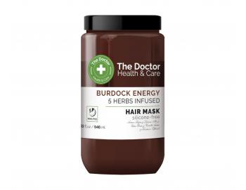 Vitalizujúca maska proti padaniu vlasov The Doctor Burdock Energy 5 Herbs Infused Hair Mask - 946 ml