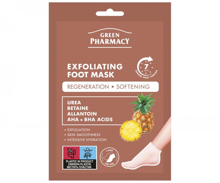 Exfolian maska &#8203;&#8203;na chodidl Green Pharmacy Exfoliating Foot Mask - 2x13 ml, ponoky