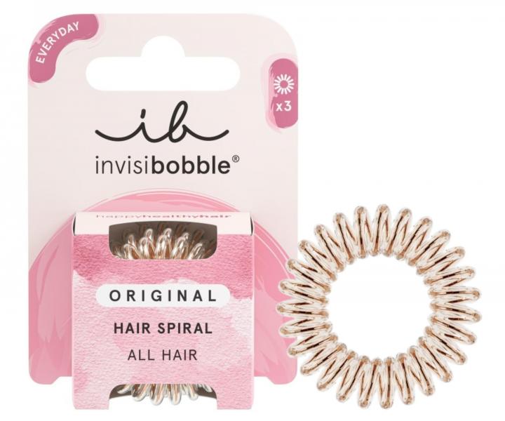 �pir�lov� gumi�ka do vlasov Invisibobble Original Bronze Me Pretty - bronzov�, 3 ks