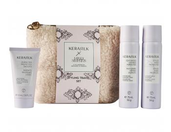 Cestovn sada na finlnu pravu esu Kerasilk Styling Travel Set + kozmetick tatika zadarmo