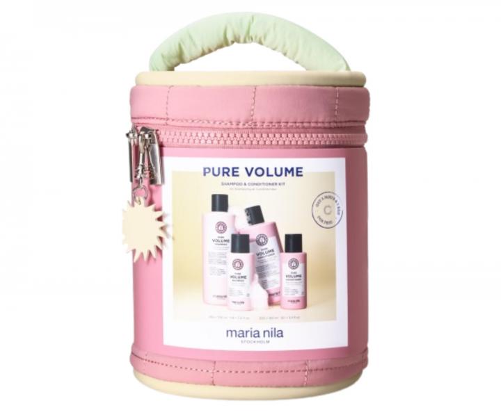 Dar�ekov� sada pre objem jemn�ch vlasov Maria Nila Pure Volume Beauty Bag + kozmetick� ta�ka zdarma