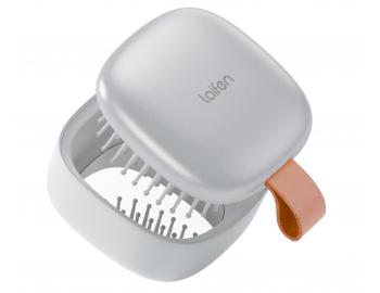 Cestovn� kefa na vlasy so zrkadielkom Laifen Air Silver - strieborn�