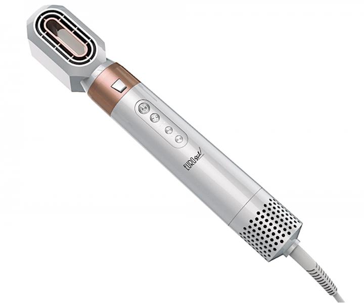 Multifunkn teplovzdun kefa Eurostil Professional Penta - 1300 W, biela