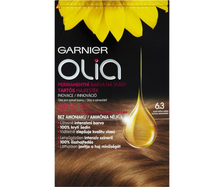 Permanentn olejov farba Garnier Olia 6.3 zlat svetlo hned
