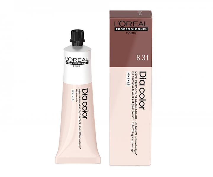 Preliv na vlasy Loral Professionnel Dia color 60 ml - 8.31 svetl blond zlat popolav