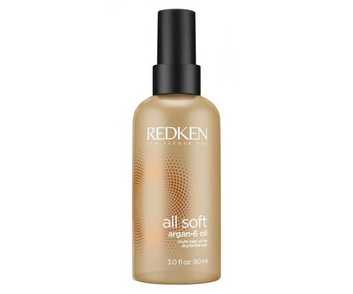 Olejov kra pre such a krehk vlasy Redken All Soft Argan-6 Oil - 90 ml