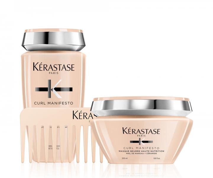 Sada pre vlnit� a ku�erav� vlasy K�rastase Curl Manifesto - �amp�n + maska + hrebe� zadarmo