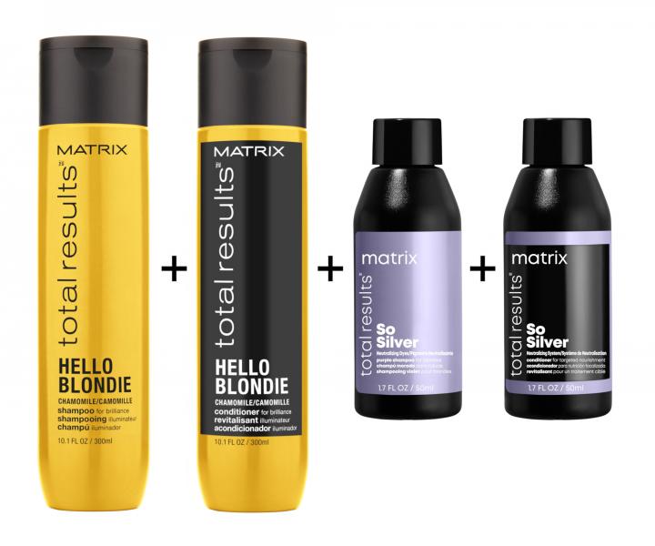 Sada Matrix Hello Blondie - ampn + starostlivos + mini balenie Matrix So Silver ZADARMO