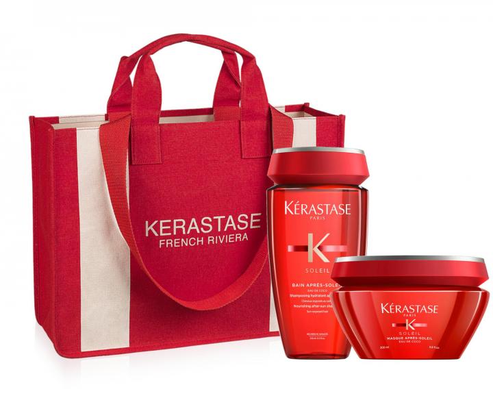 Sada pre vlasy vystaven� slnku K�rastase Soleil - �amp�n + maska + letn� ta�ka zadarmo
