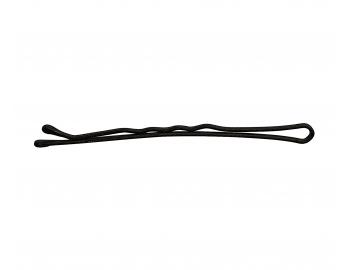Vlnitá sponka Sibel Blend-rite - 6,5 cm, matná čierna - 250 g