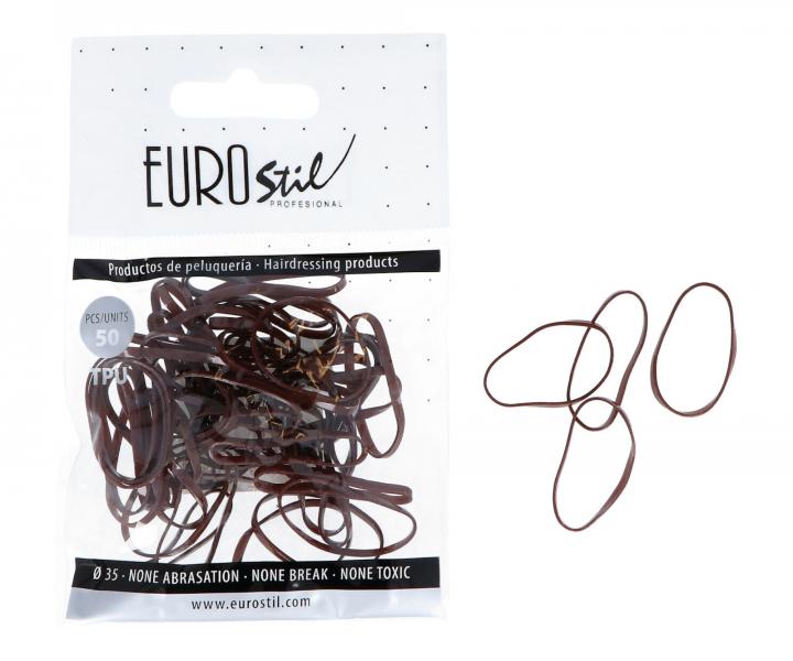 Gumiky do vlasov Eurostil Profesional TPU Hair Elastics For Hairstyles - 50 ks
