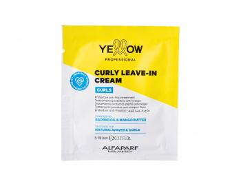 Bezoplachov� kr�m pre vlnit�, ku�erav� a afro vlasy Yellow Professional Curls Curly Leave-In Cream - 5 ml (bonus)
