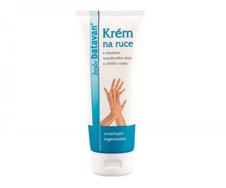 Kr�m na ruky - v�el� vosk + mand�ov� olej Batavan - 100 ml