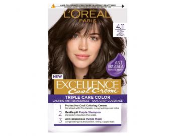Permanentn farba Loral Excellence Cool Creme 4.11 ultra popolav hned