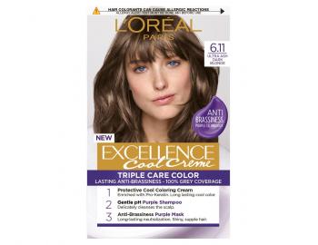 Permanentn farba Loral Excellence Cool Creme 6.11 ultra popolav tmav blond