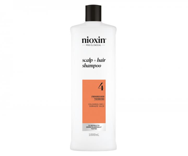 istiaci ampn pre silne rednce farben vlasy Nioxin System 4 Scalp + Hair Shampoo - 1000 ml