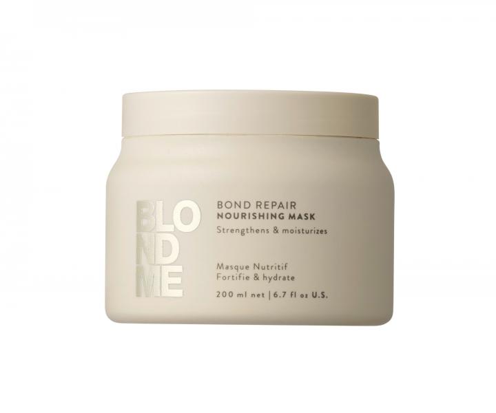 Vyivujc maska pro blond vlasy Schwarzkopf Professional BlondMe Bond Repair Nourishing Mask - 200 ml