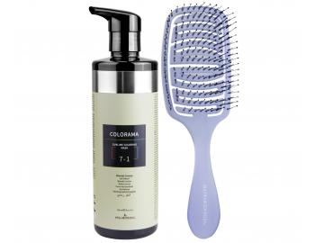 Semi-permanentn regeneran maska Klral System Colorama 7.1 - 500 ml, popolav blond + kefa zadarmo