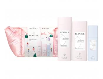 Dar�ekov� sada na vyhladenie nepoddajn�ch a krepat�ch vlasov Kerasilk Smoothing Set + kozmetick� ta�ti�ka zadarmo