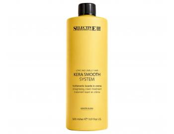 Vyhladzuj�ci kr�m pre dlh� a nepoddajn� vlasy Selective Professional Kera Smooth System Cream Treatment - 500 ml