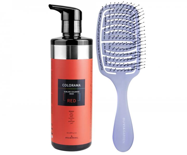 Semi-permanentn regeneran maska &#8203;&#8203;Klral System Colorama Red - 500 ml, erven + kefa zadarmo