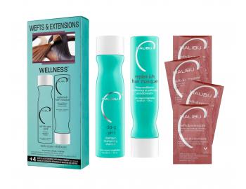Sada vlasovej starostlivosti o preden vlasy Malibu C Wefts & Extensions Wellness