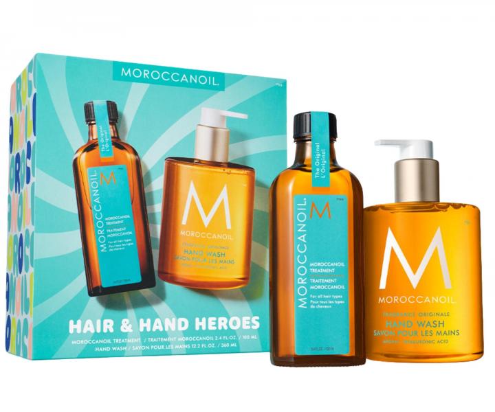 Dar�ekov� sada olejovej starostlivosti Moroccanoil Treatment Hair & Hand Heroes + tekut� mydlo na ruky Moroccanoil zadarmo