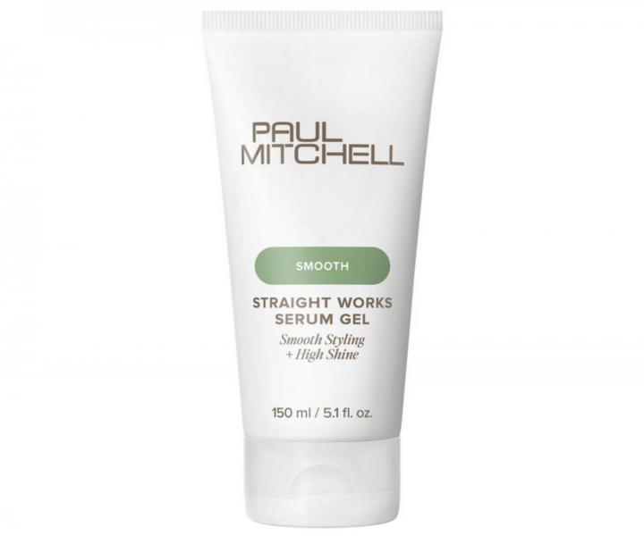 G�lov� s�rum pre narovnanie vlnit�ch a kudrnat�ch vlasov Paul Mitchell Smooth Straight Works Serum Gel - 150 ml