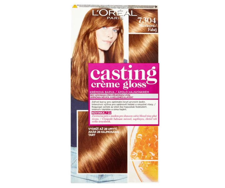 Preliv bez amoniaku Lor�al Casting Cr�me Gloss - 7304 �koricov�