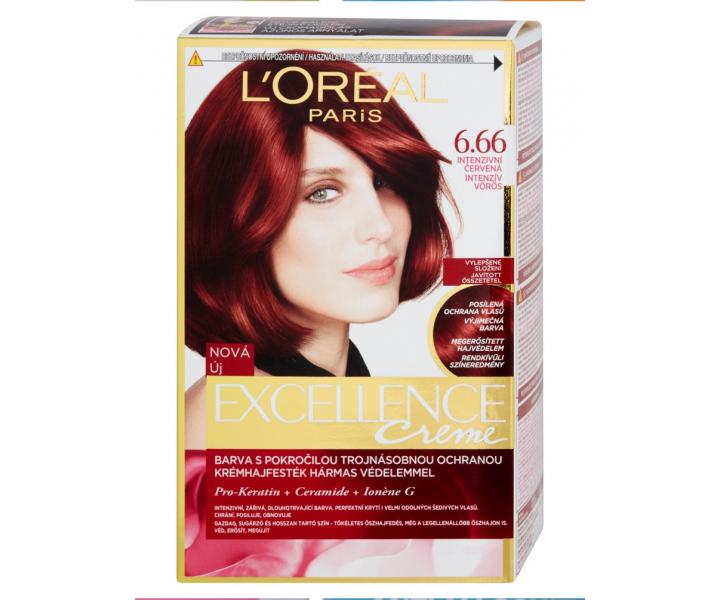 Permanentn� farba Lor�al Excellence 6.66 intenz�vna �erven�